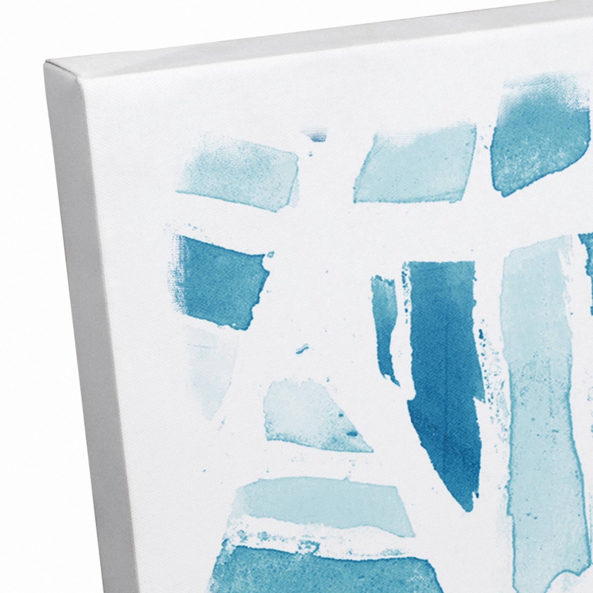 Seaside Abstract 16" x 16" Canvas Wall Art